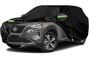 SPORTULI Waterproof Car Covers Replace for 2008-2025 Nissan Rogue, 6 Layers All Weather Custom-fit Car Cover with Zipper Door & Windproof Bands for Snow Rain Dust Hail Protection (Rogue)