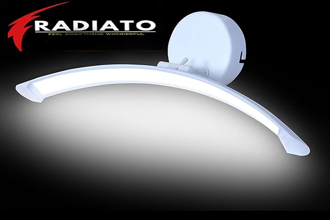 Radiato 6 watt Led Picture/Mirror/Spot/Bathroom/Display/Wall Hanging/Lamp/Light/Lantern Fancy Light. (White, Curved)
