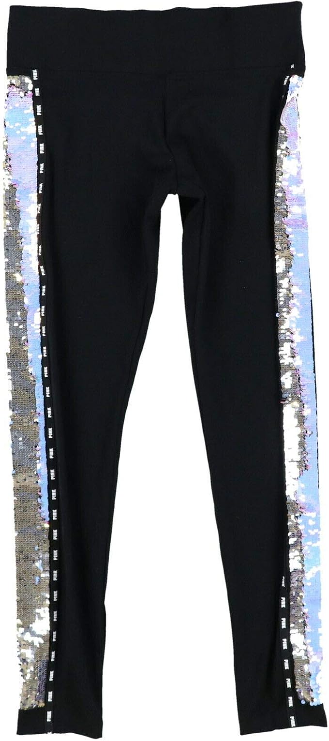 victoria's secret pink sequin leggings