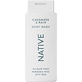 Native Body Wash Contains Naturally Derived Ingredients | For Women & Men, Sulfate, Paraben, & Dye Free Leaving Skin Soft and Hydrating | Cashmere & Rain 18 oz