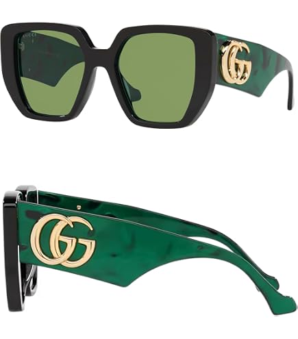 Amazon.com: Gucci Grey Square Ladies Sunglasses GG1692S 001 54