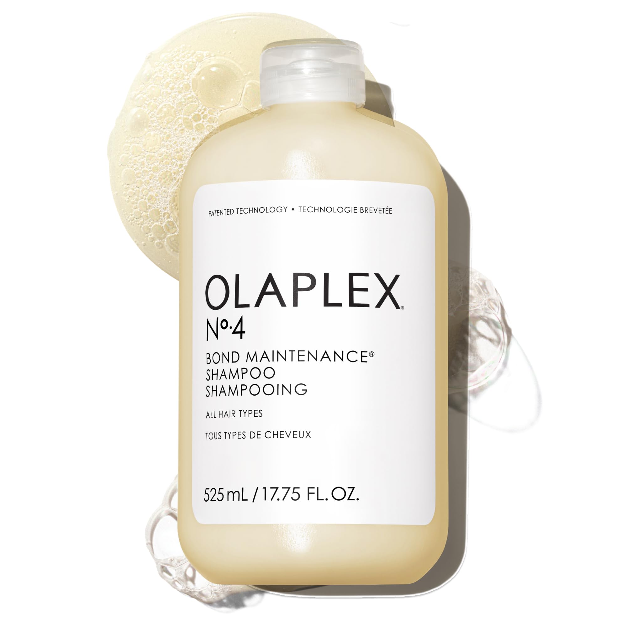 Photo 1 of Olaplex Nº.4 Bond Maintenance Shampoo, Repairs, Strengthens, & Nourishes All Hair Types, Adds Shine & Leaves Hair Feeling Soft, 17.75 fl oz