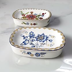 Self Draining Soap Dish, Double-layer Bar Soap