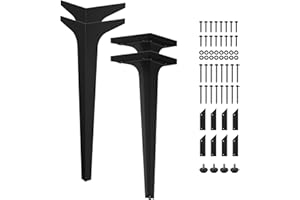 AllForWood Spade 30" Metal Table Legs, Set of 4, Modern Minimalist Design for Dining Table, Desk, or DIY Furniture Projects