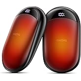 Hand Warmers Rechargeable 2 Pack Magnetic Electric Hand Warmer with Digital Display, Portable Pocket Hand Warmer, for Men Women, Outdoors, Games, Camping, Hunting