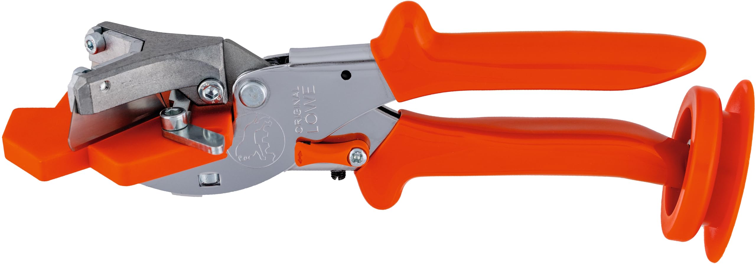 Original Löwe Heavy-Duty Professional Window Sealing Profile Cutters 4.104/VR with Two Brackets and V-Cut for Notching Sealing Profiles on Outer Corners