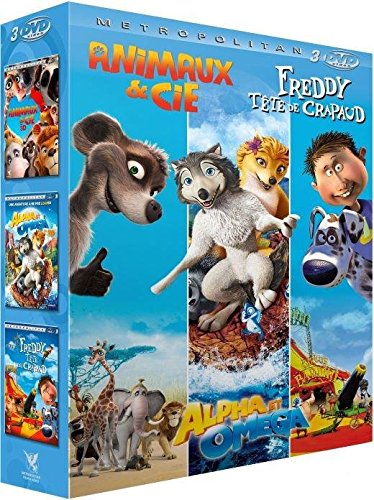 Enfants 3d - Coffret 3 Films : Animaux & Cie + Alpha & Omega + Freddy Tête De Crapaud - Pack