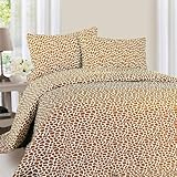 Lavish Home 1200 4-Piece Giraffe Sheet Set, Queen