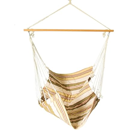 Slack Jack Quilted Fabric Swing (Brown and Red)