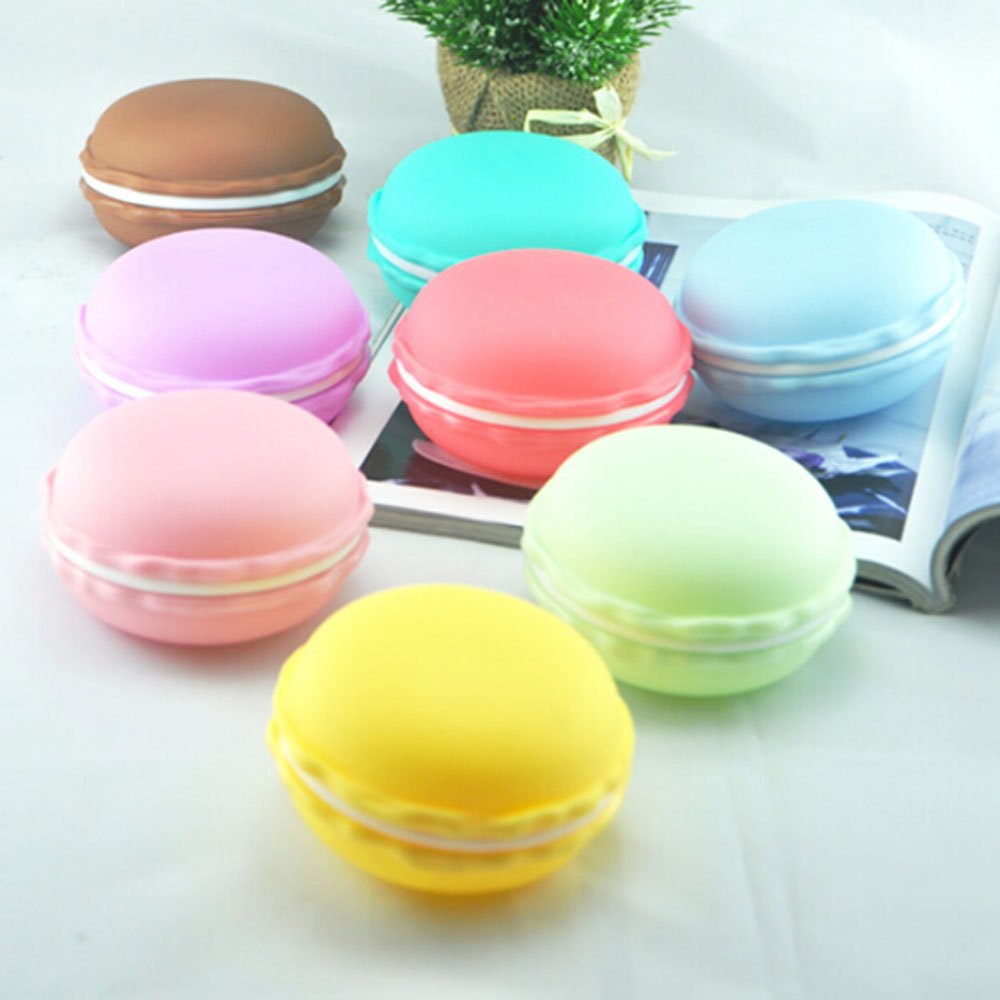 DBMART 8色セット ツーインワン 本物そっくりマカロン キャンディーカラー 食品サンプル 小物収納ポーチ パン スイーツ 野菜 果物 ディスプレイ リアル 見本 食玩 セット 展示 販促 グッズ ままごと お店屋さん の商品画像