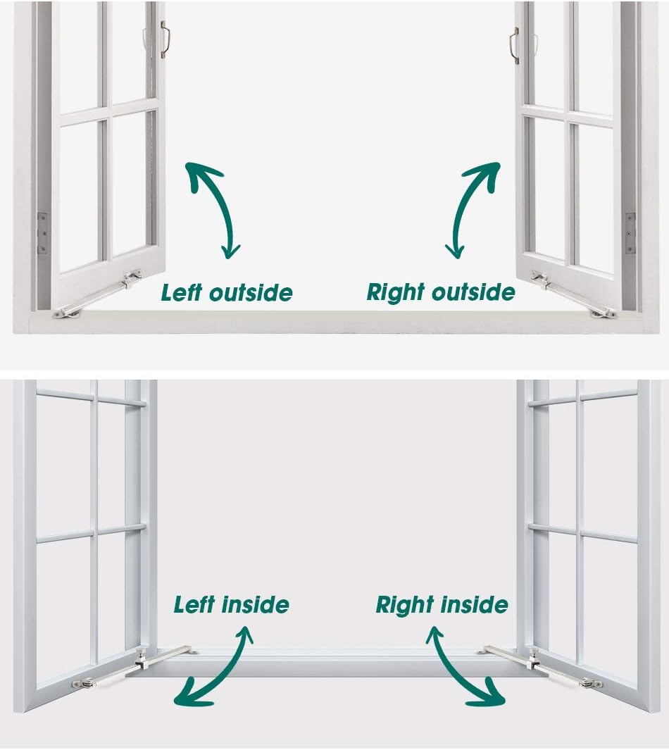 Marie 335mm Casement Stay Window Latch Lock Stainless Steel Heavy Duty Casement Stay Adjuster, 2 Pack - Image 4