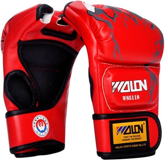 Half Finger Boxing Gloves Punch Ultimate Mitts Sanda MMA
