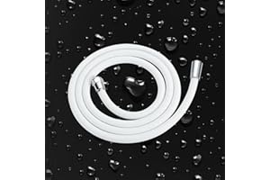 HAOMIAO Non-Tangle Silicone Shower HoseUniversal Fit for Moen/Kohler, Explosion-Proof & Baby-Safe. ​ Leak-Proof，for RV/Bathro