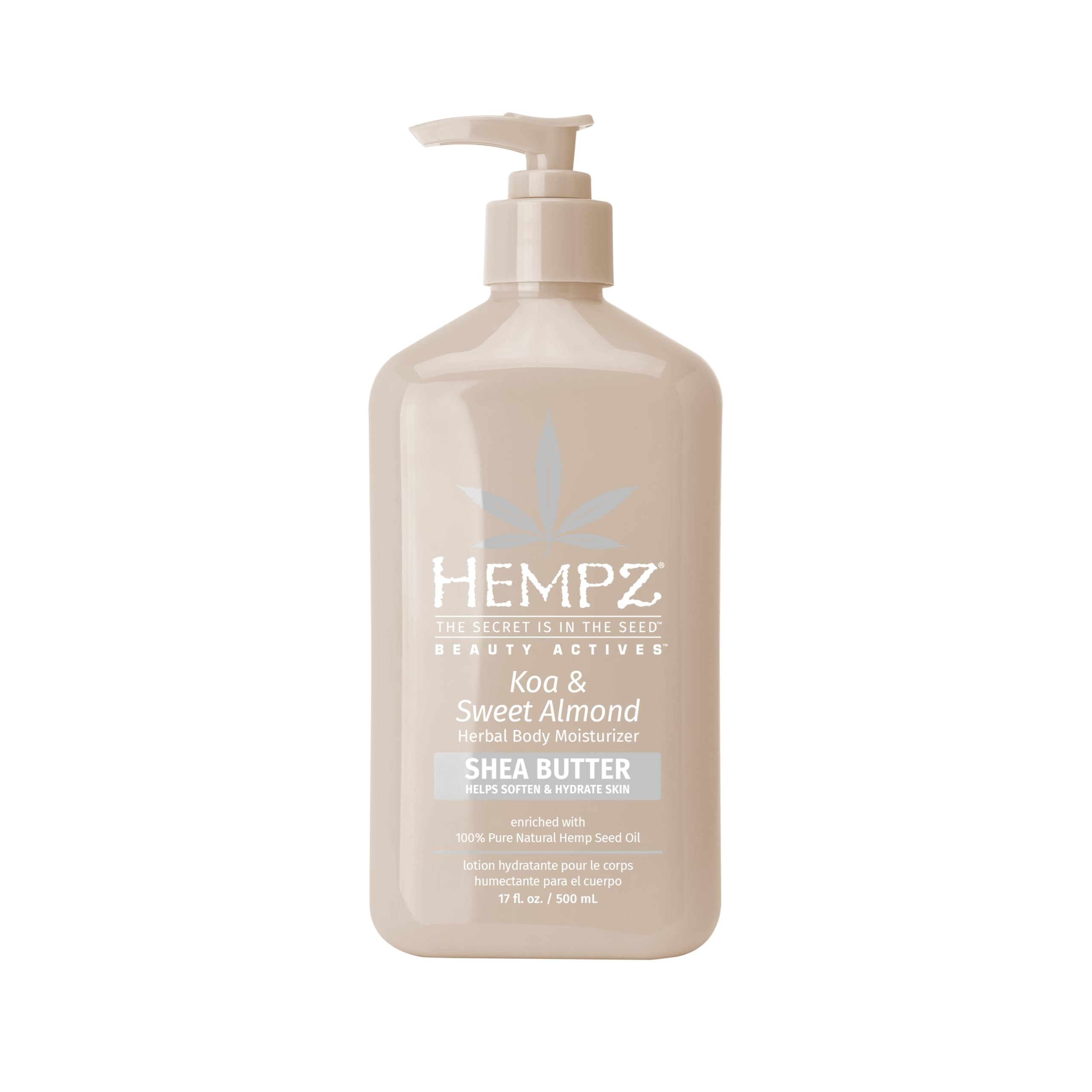 Hempz Smoothing Herbal, Beauty Actives Body Moisturizer, 17 Fl Oz (Pack of 1)
