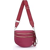 Jooniter Spacious Crossbody Bag Nylon Bum Bag for Women Fanny Packs Handbags with Adjustable Straps
