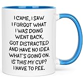 Cabtnca Funny Gifts for Elderly Women Men, I Came I Saw I Forgot What I Was Doing Coffee Mug, 60th 70th 80th 90th Birthday Gifts for Women Men, 11 Oz