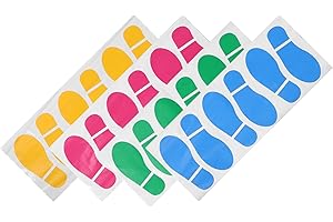JOINPAYA 10pairs Decorative Stickers Foot Print Decals for Floor Event Party Supplies Walking Guidance