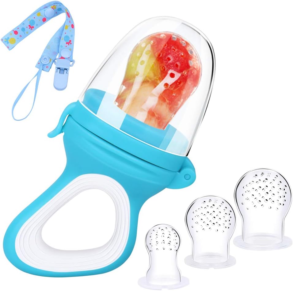 Bleu 3 Tetines En Silicone Sans Bpa Tetine A Fruit Avec Sangle Tetine Tetine Dalimentation Pour Bebe Jouet De Dentition Pour Bebe Bebe Puericulture Sucettes Et Anneaux De Dentition