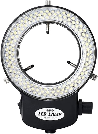 Famgee 144 LED Ring Light for Stereo Microscope with Adapter UK Plug CE