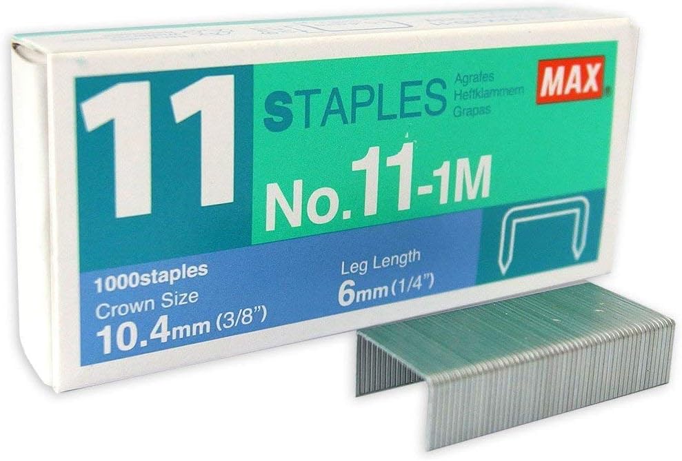 Max Staples No. 111M Pack of 10 Boxes (10,000 staples) Amazon.co.uk