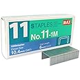Max Staples No. 11-1M- Pack of 10 Boxes (10,000 Staples)