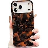Jmltech for iPhone 17 Pro Max Case Cheetah Print Women Tortoise Shell Phone Case Girly Luxury Sparkle Cute Trendy Silicone Shockproof Protective Cases for iPhone 17 Pro Max