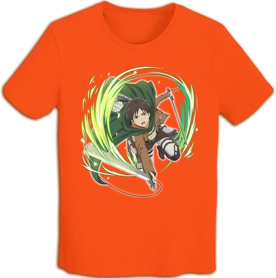 Amazon Co Jp 進撃の巨人tシャツ エレン イェーガー 3dグラフィックプリントシャツ アニメ半袖tシャツ 夏服 男女兼用ノベルティ服 誕生日プレゼント ファッション 通学 スポーツ 服 ファッション小物