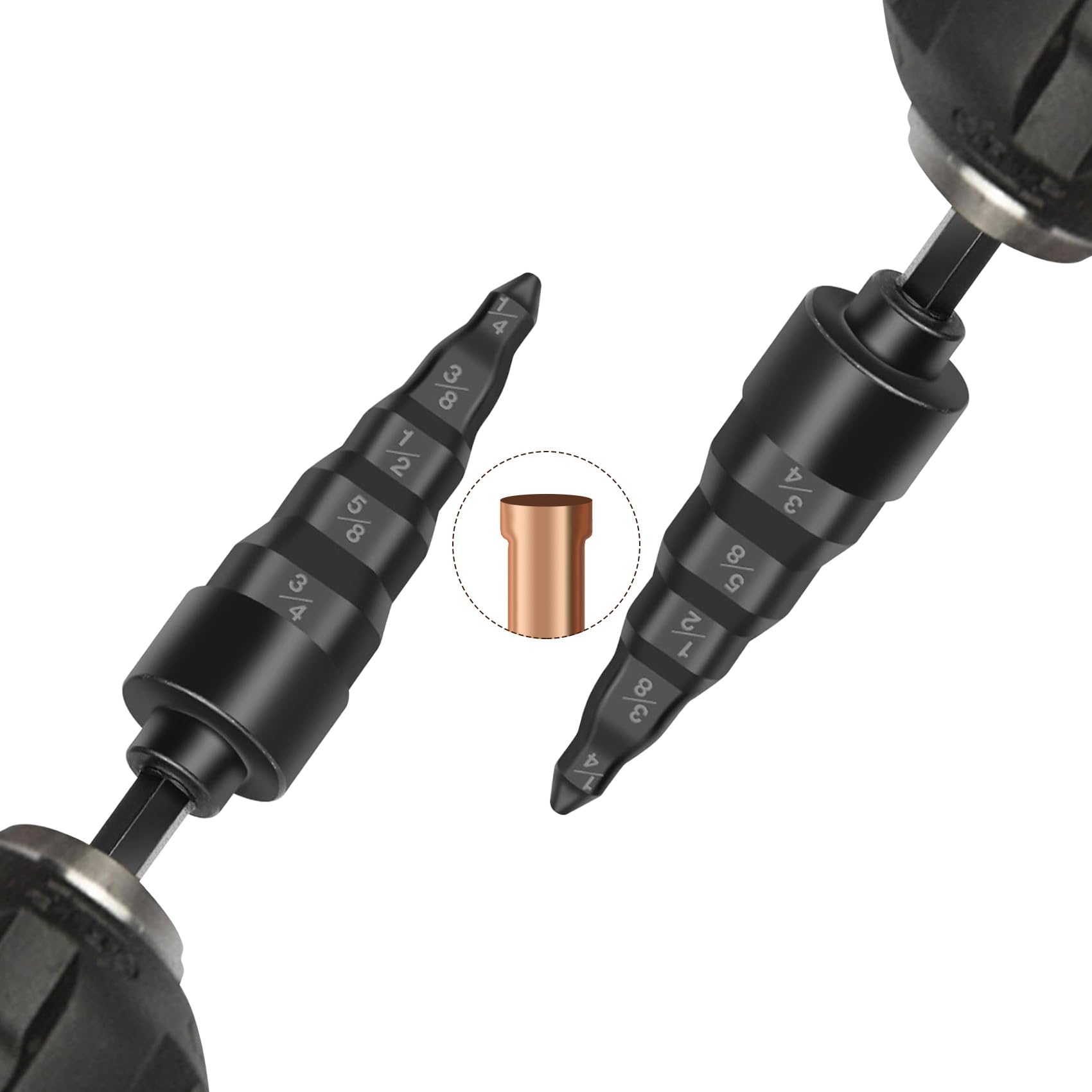 Photo 1 of PANSHIYON Swaging Tool HVAC,2 Pieces 5 in 1 Swaging Tool,1/4 Inch Drive Copper Expander for Air Conditioner HVAC Repairing