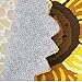 USTIDE Sunflower Floral Shaped Doormat Handmade Rug Anti-Slip Mat Colorful Floor Rug Personalized Custom Carpets Outdoor Mat Small