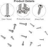 FandWay 750Pcs Tiny Self Tapping Screws Set M1 M1.2 M1.4 M1.5 M1.7 for Watches view 5