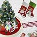 WEWILL Classic Christmas Stockings Set of 2 Santa, Snowman Xmas Character 17-Inch (Style 1)