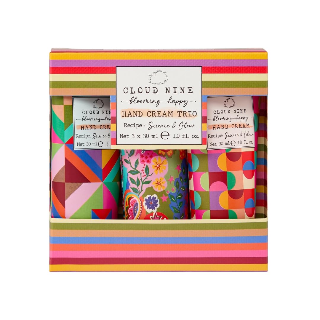 Heathcote & Ivory Hand Cream 3 x 30 ml, Fragrance She Butter Creams With Essential Oils, Travel Size and Vegan and Cruelty Friendly, Beauty Gift For Her, Cloud Nine Collection