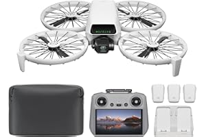 DJI Flip Fly More Combo With RC 2 Screen Remote Controller, Drone With 4K UHD Camera for Adults, Palm Takeoff, Auto Return, Intelligent Flight, 3 Batteries for 93-Min Flight Time