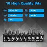 OSDUE Mini Right Angle Ratchet Screwdriver Set with 1/4 Inch Drive view 5