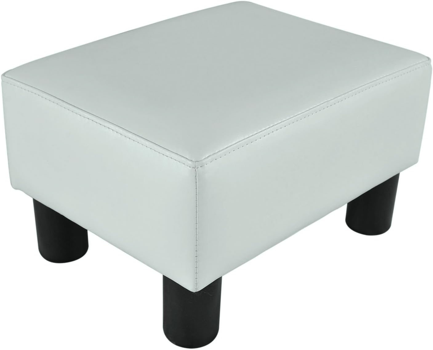 Amazon Com Modern Faux Leather Ottoman Footrest Stool Foot Rest