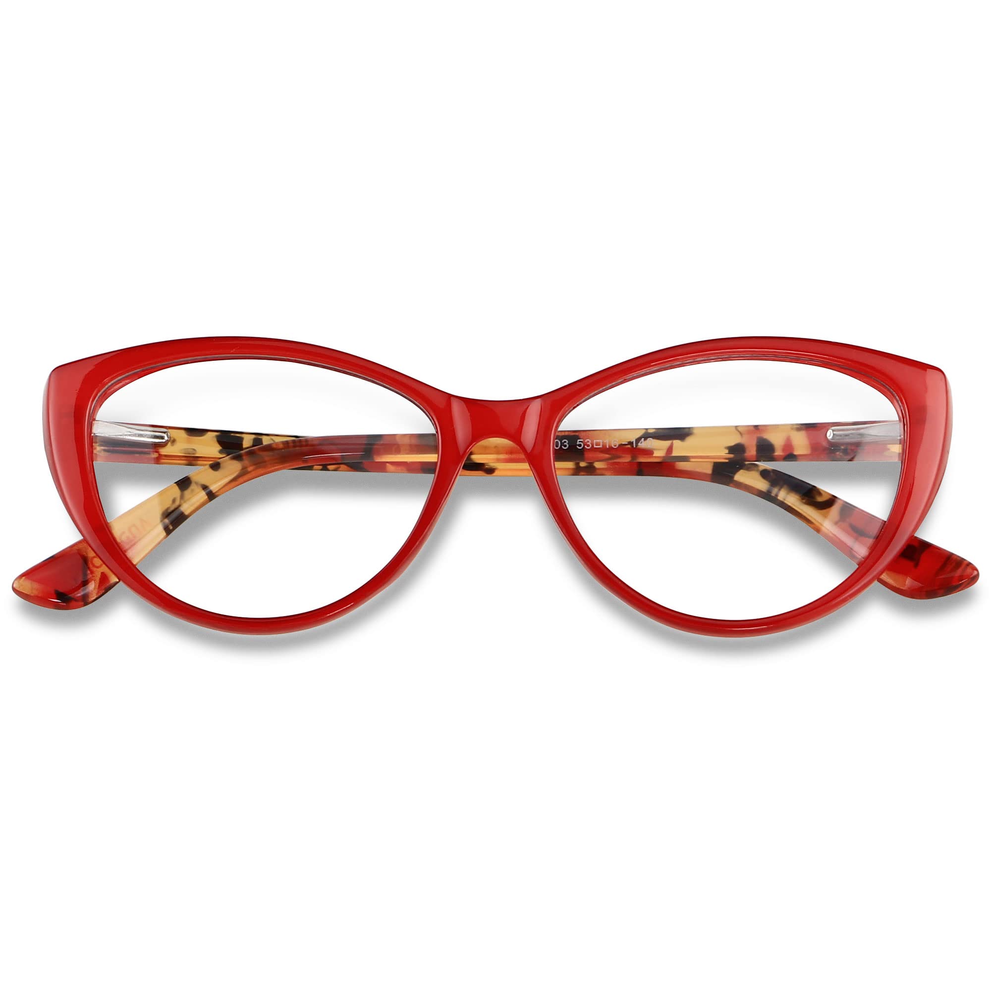 Photo 1 of ANDWOOD Blue Light Blocking Glasses Women Bluelight Blocker Computer Cateye Clear Reading Cat Eye Eyeglasses Frame Red