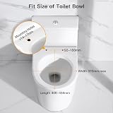 Pipishell Soft Close Toilet Seat with Quick Release Grey O Shape view 6