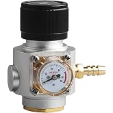 Mini Gas Regulator Soda Keg Regulator Tr21.4 Soda Keg Charger 0-90PSI for Soda Maker Sparkling Water Soda cylinders Soda Canister by PERA