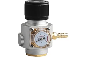 Soda CO2 Mini Gas Regulator T214 Thread CO2 Charger Kit 0-90 PSI Cornelius keg Charger for Draft Beer Kegerator by PERA