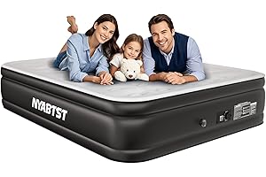 Nyabtst Air Mattress Queen with Built in Pump - 16 Inch Sturdy Blow Up Mattress - 3 Minutes Inflatable Mattress for Home or Camping - Air Bed Max Weight Capacity 660 lbs