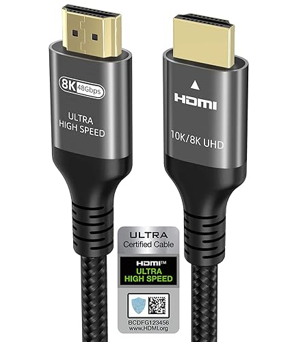 Long Bell Sleeve Tunic 8K HDMI Cable 2-Pack 8FT - 48Gbps High