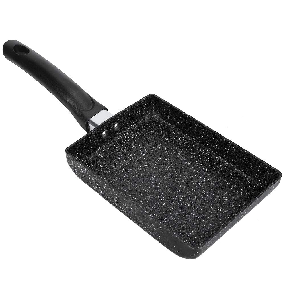 Jenngaoo Non-Stick Square Frying Pan for Tamagoyaki, Crepes, Pancakes & Cake Rolls - Aluminum Kitchen Tool with Heat-Resistant Coating, Easy Clean Multi-Purpose Cookware for Gas & Induction Stoves