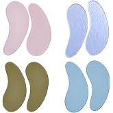 Under Eye Patches for Lash Lift and Eyelash Extension - Durable Gel Pads to Separate Upper &amp; Lower Lashes - Sticky Moon Shape Patch Fits Eyelids - Eyelash Mask Cover in 4 Colors