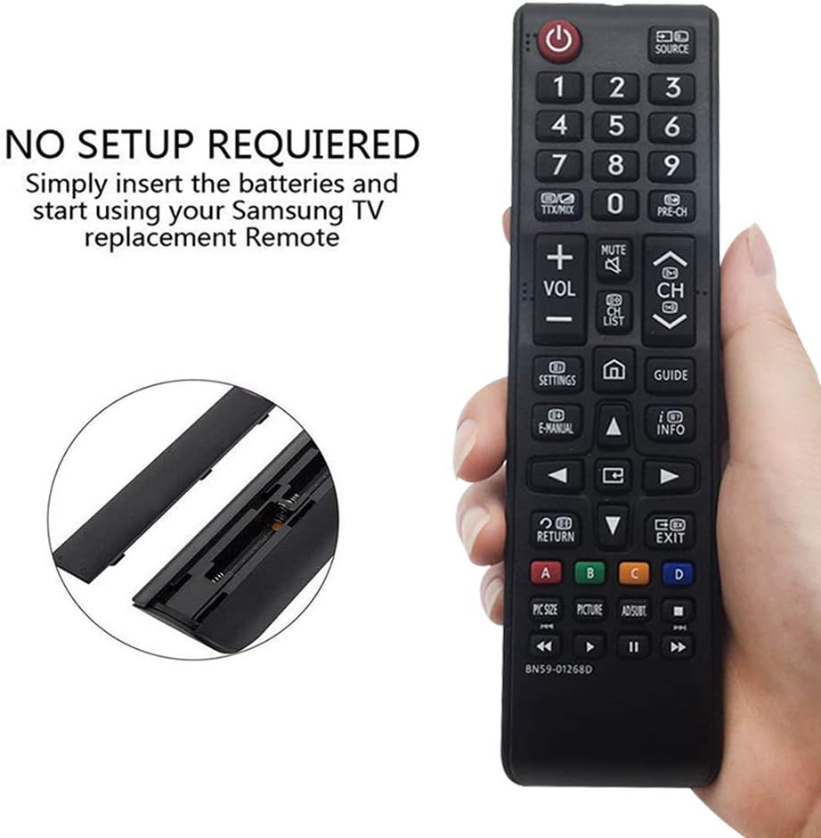 MYHGRC Replacement BN59-01268D Samsung Remote Control for Samsung LED LCD Smart TV QE49Q7 QE55Q8 QE65Q9 QE75Q8 QE88Q9 UE32M5500 UE32M5520 UE40MU6400 -No setup required Universal Samsung TV Remote - Image 4