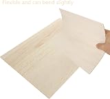 MIVIDE 12Pcs Balsa Wood Sheets 300x210x3MM A4 for Arts DIY Crafts view 5