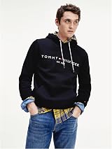 Tommy Hilfiger Men’s Core Logo Hoodie Black 3XL view 3