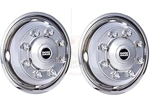 Pacific Dualies 37-2950 19.5" Polished Stainless Steel Wheel Simulator Front Tag Axle Kit for 2014 - Earlier International Tr