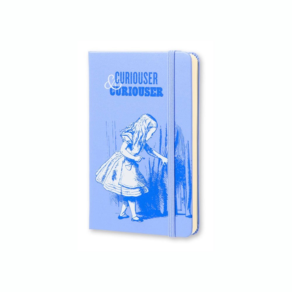 Moleskine Alice in Wonderland Limited Edition Blue Hard Plain Pocket Notebook