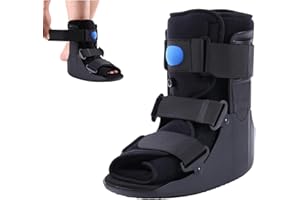 JorWystia Orthopedic Walking Boot, Air Cam Walker Fracture Boot for Broken Foot, Sprains & Achilles Injuries, Lightweight Medical Inflatable Foot Support for Post-Surgery Recovery & Mobilit(Small)