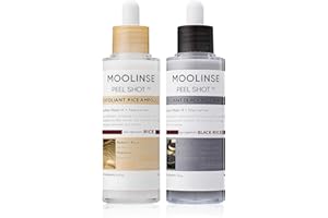 Peel Shot Glow Rice Ampoule Duo Set Day & Night | Exfoliating Facial Peels with Niacinamide Hyaluronic Acid & Rice Extract | 